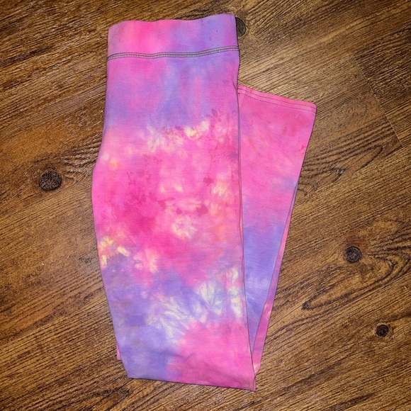 ⭐️Aerie Pink & Purple Custom Tie-Dye Cotton Stretch Legging Size M - Picture 2 of 9